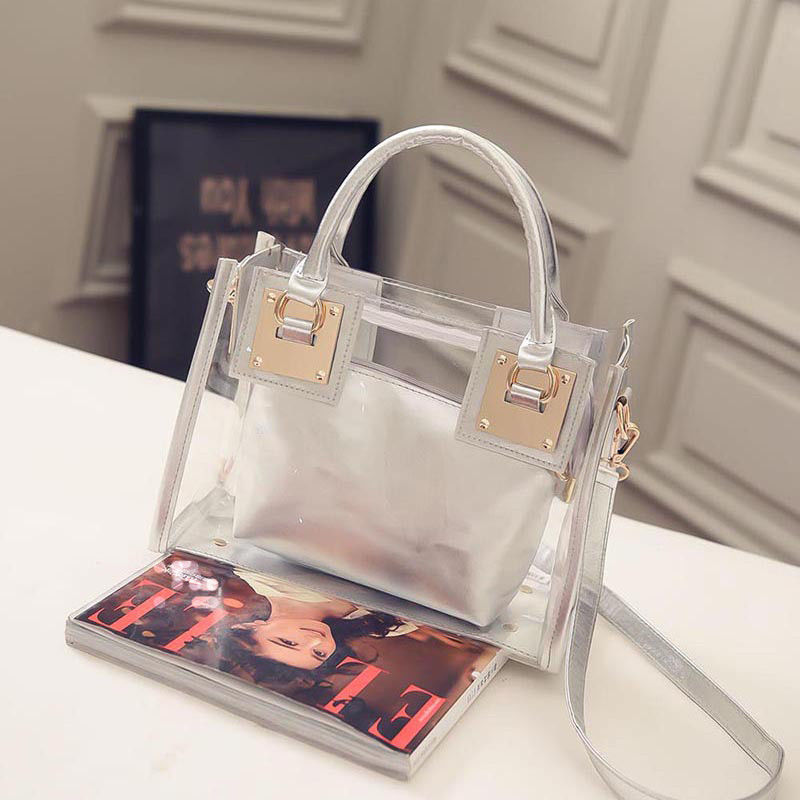 Luxury Transparent Jelly Handbag – Clear PVC Designer Style Tote Bag UK