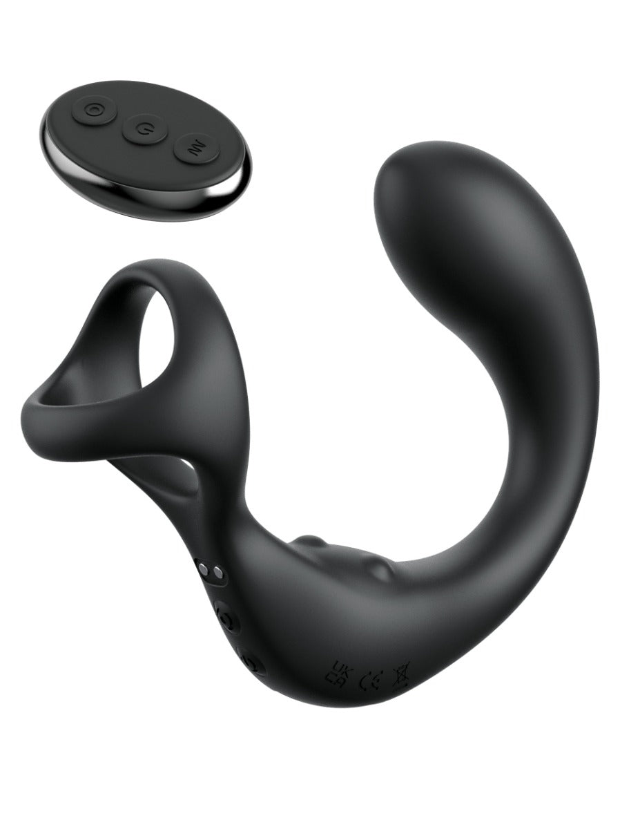 Pipedream Ass-gasm Taint-Alizer Butt Plug - Black