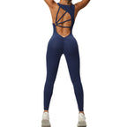 Lucifer-PowerShape Backless Workout Bodysuit – Slim Fit Gym Wear UK