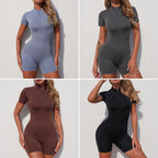 Lucifer - Sexy Zippered Short-jumpsuit UK