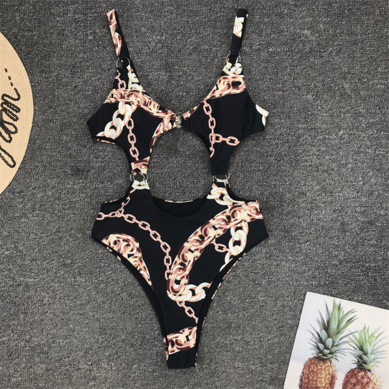 House of Lucifer - Devil’s Curve Hollow Stitch Swimsuit UK