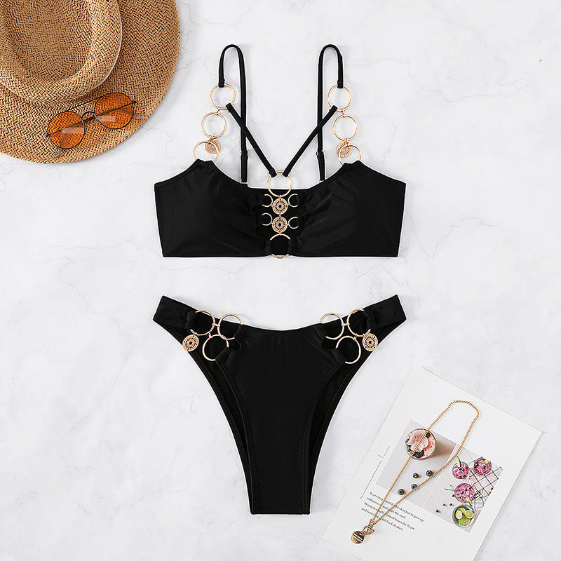 Lucifer Inferno Chain Bikini Set – Dark Seduction Fit UK