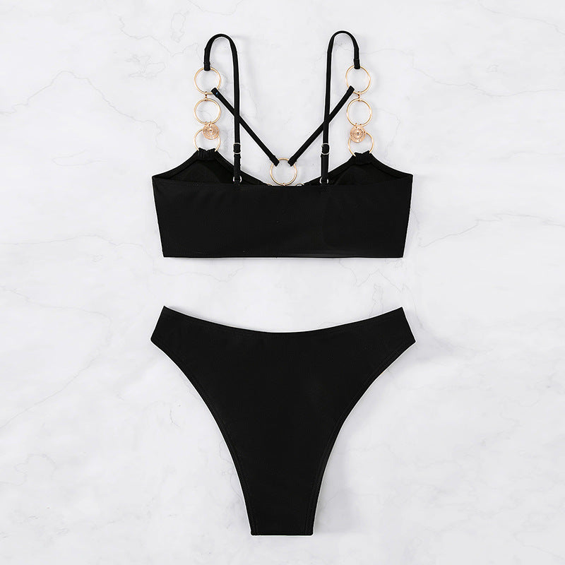 Lucifer Inferno Chain Bikini Set – Dark Seduction Fit UK