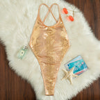 House of Lucifer – Golden Serpent One-Piece Swimsuit