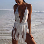 Sling fringed bikini swimsuit UK