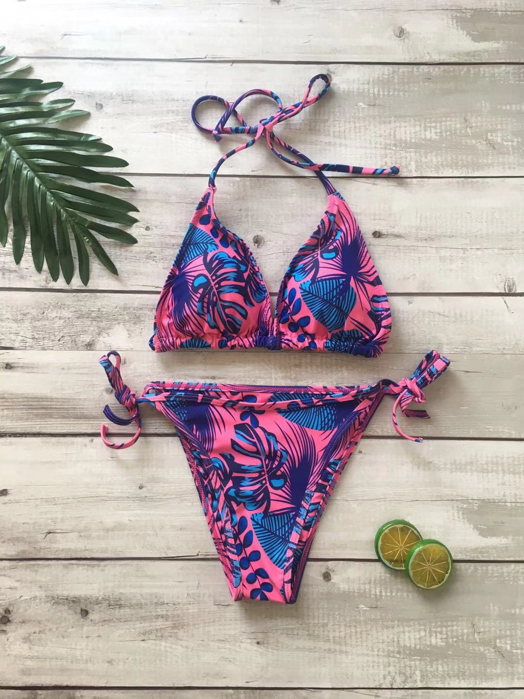 Floral Temptation Triangle Bikini