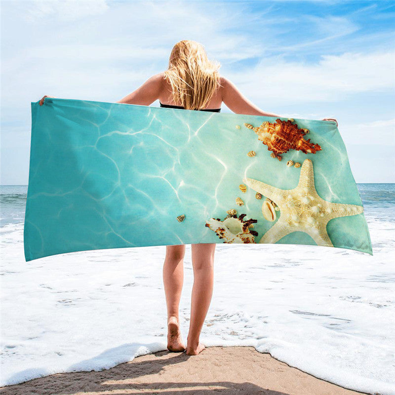 Lucifer - Squere Beach Towel – Stylish Ocean Design Quick Dry & Lightweight UK