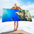 Lucifer - Squere Beach Towel – Stylish Ocean Design Quick Dry & Lightweight UK
