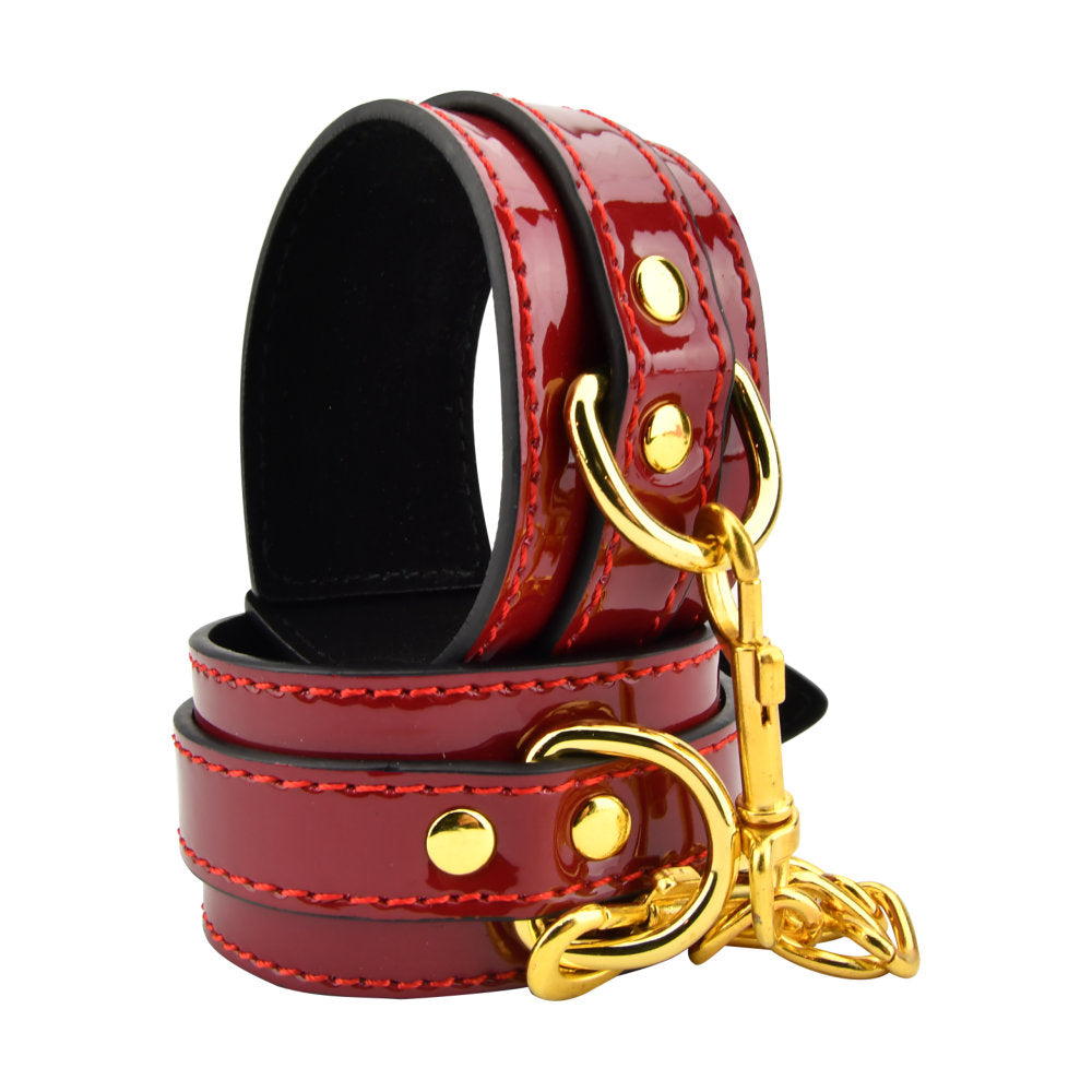 Bound to Please Red Wrist Cuffs Main image