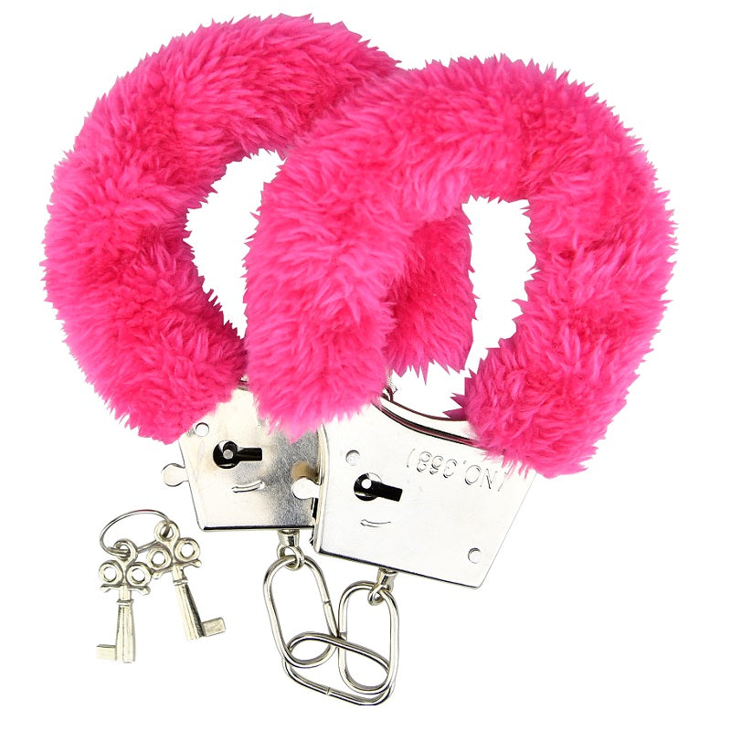 Loving Joy Furry Handcuffs Pink Secondary image