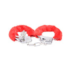 Bound to Play. Heavy Duty Furry Handcuffs Red