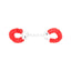 Bound to Play. Heavy Duty Furry Handcuffs Red