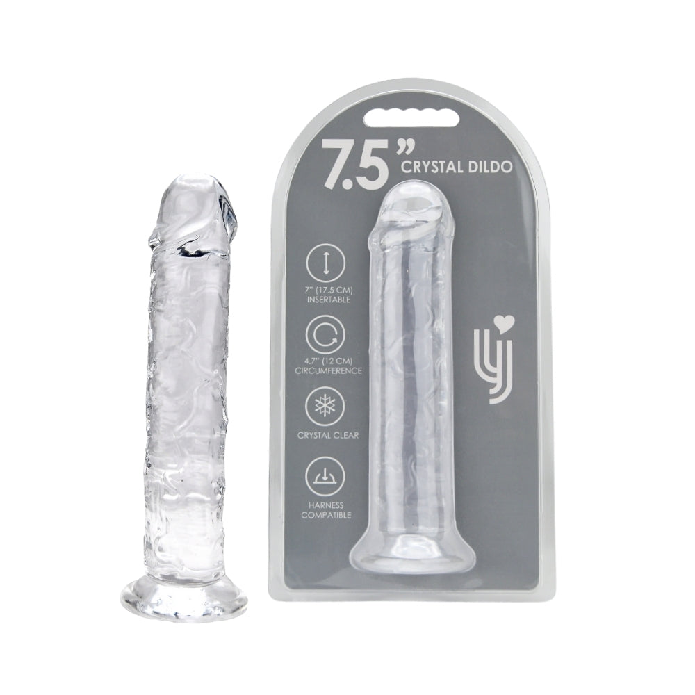 Loving Joy 7.5 Inch Suction Cup Dildo Clear Main image
