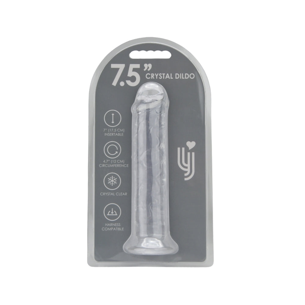 Loving Joy 7.5 Inch Suction Cup Dildo Clear