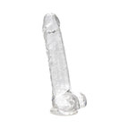 Loving Joy 8 Inch Dildo with Balls Clear