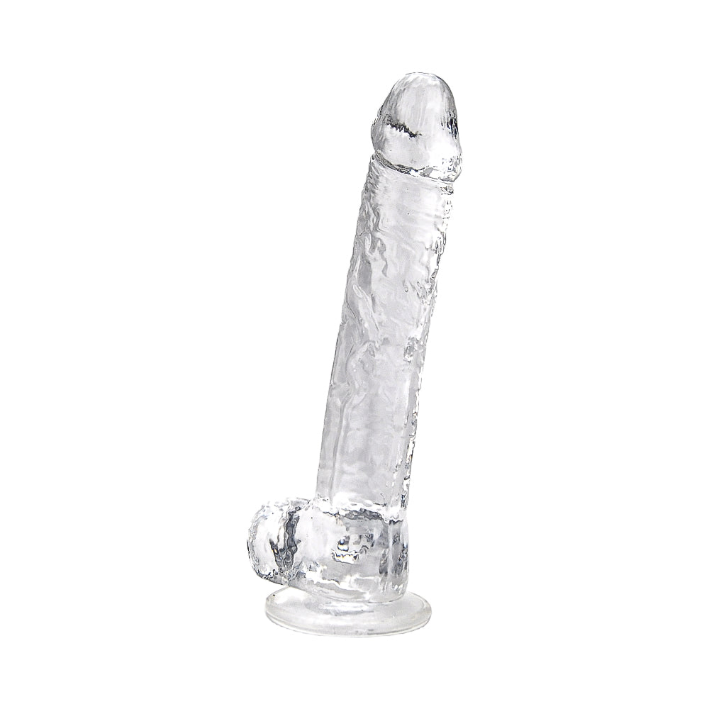 Loving Joy 11 Inch Dildo with Balls Clear Main image