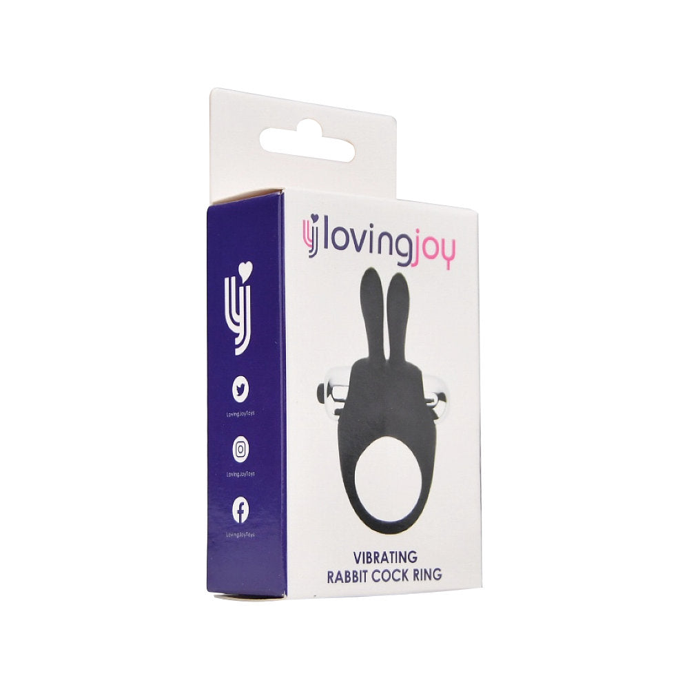 Loving Joy Silicone Vibrating Rabbit Cock Ring – product image 6