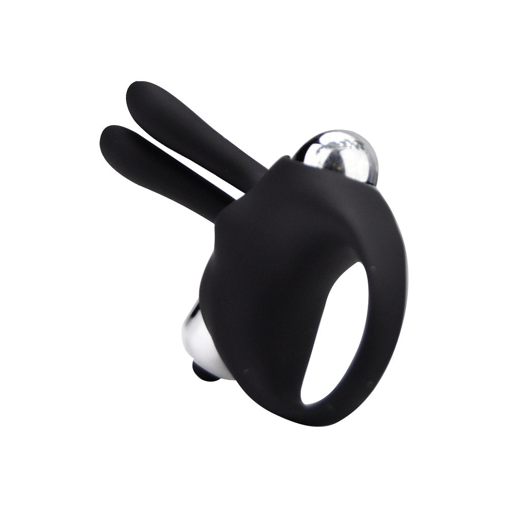 Loving Joy Silicone Vibrating Rabbit Cock Ring – product image 3