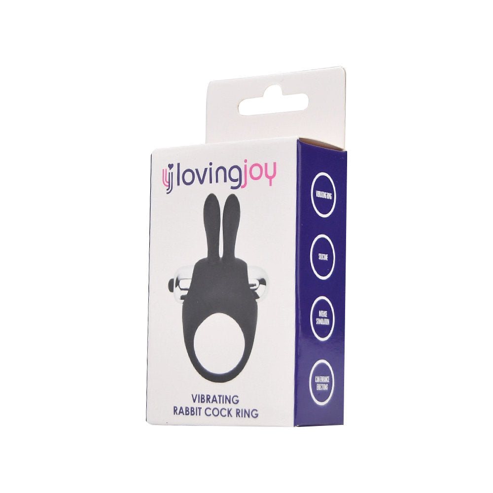Loving Joy Silicone Vibrating Rabbit Cock Ring – product image 5