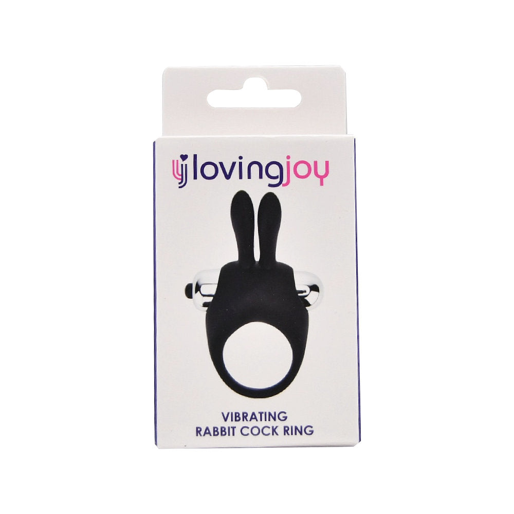 Loving Joy Silicone Vibrating Rabbit Cock Ring – product image 4