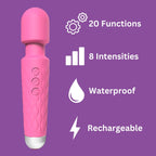 Loving Joy 20 Function Wand Vibrator Pink