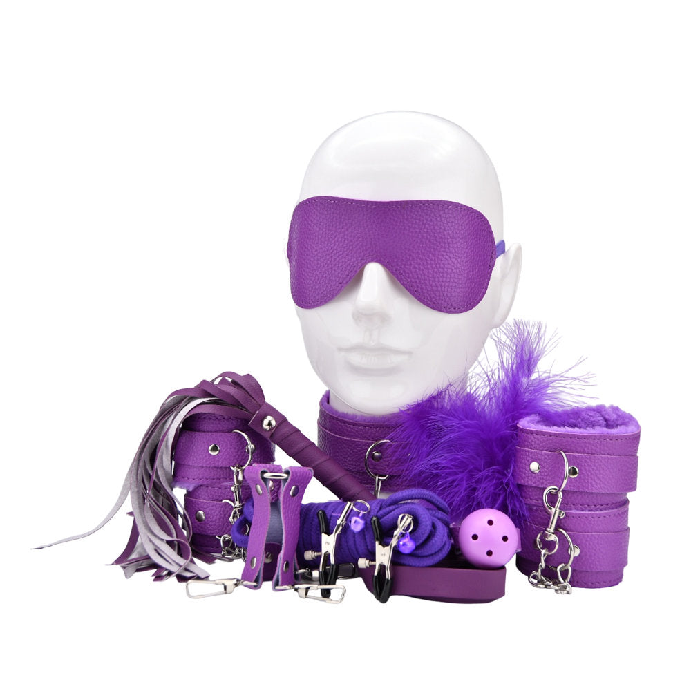 Bound to Play Bondage Kit Purple (11 Piece) Main image