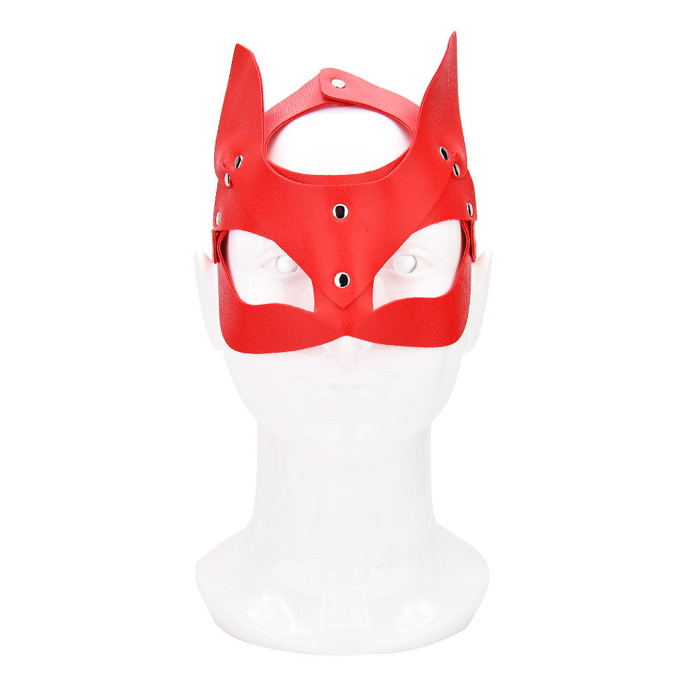 Bound to Play Kitty Cat Face Mask Red Main image