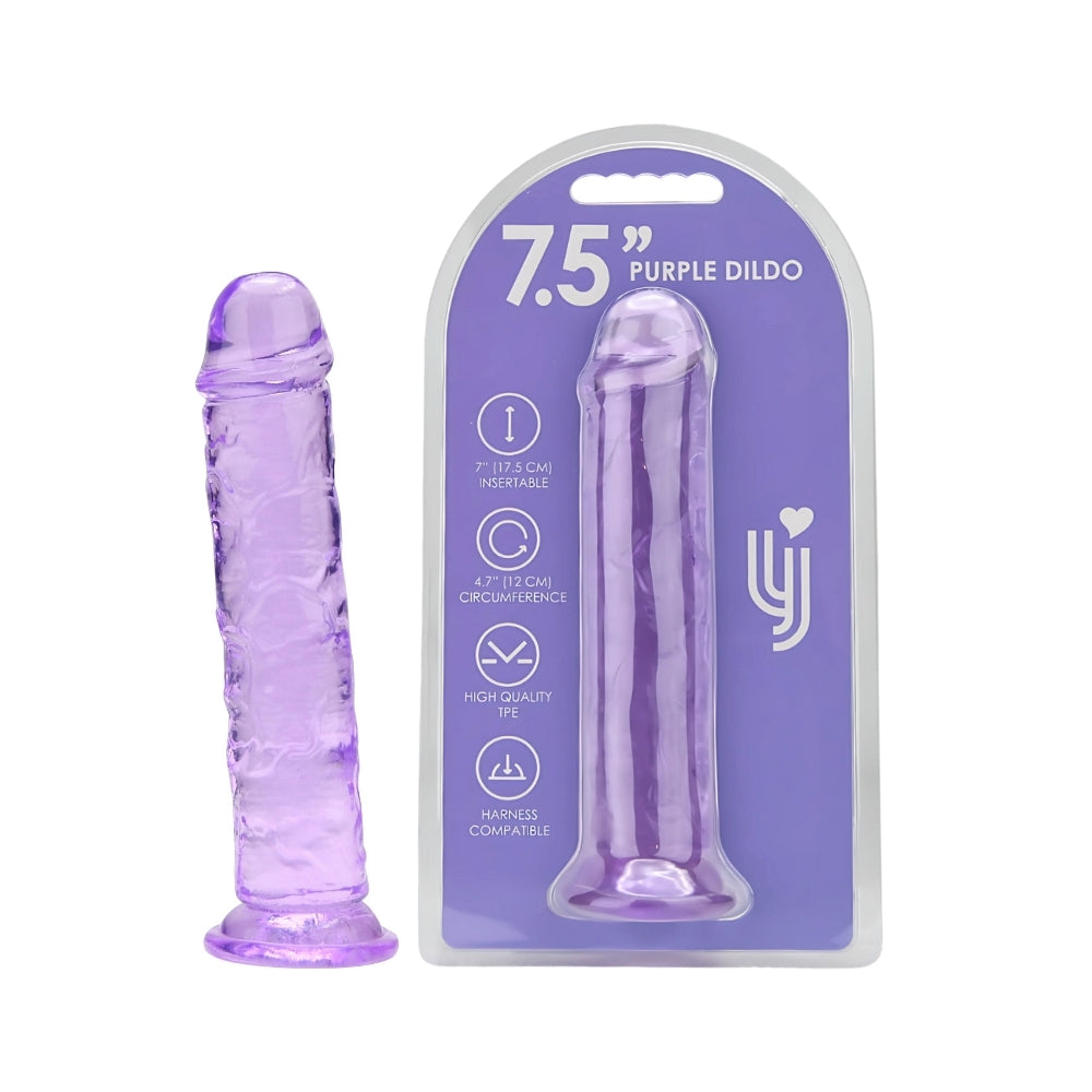 Loving Joy 7.5 Inch Suction Cup Dildo Purple Main image
