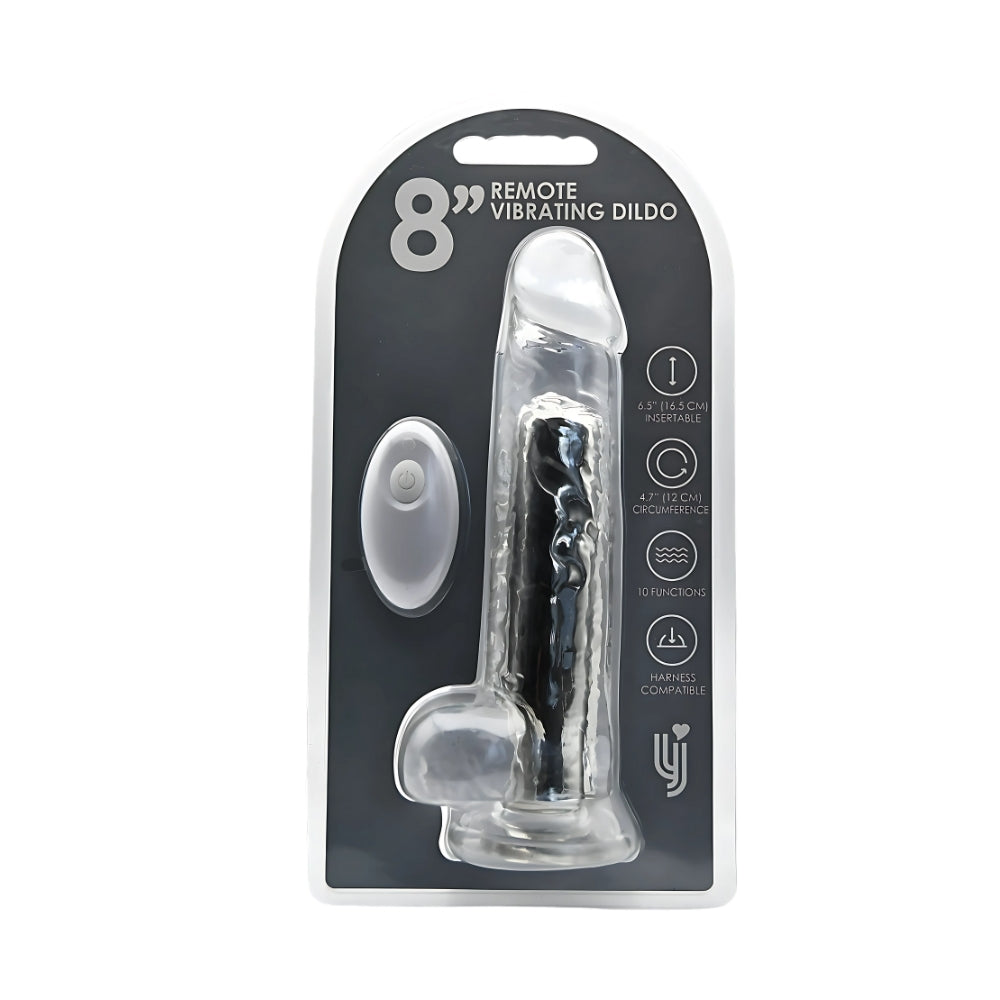 Loving Joy 8 Inch Remote Vibrating Dildo