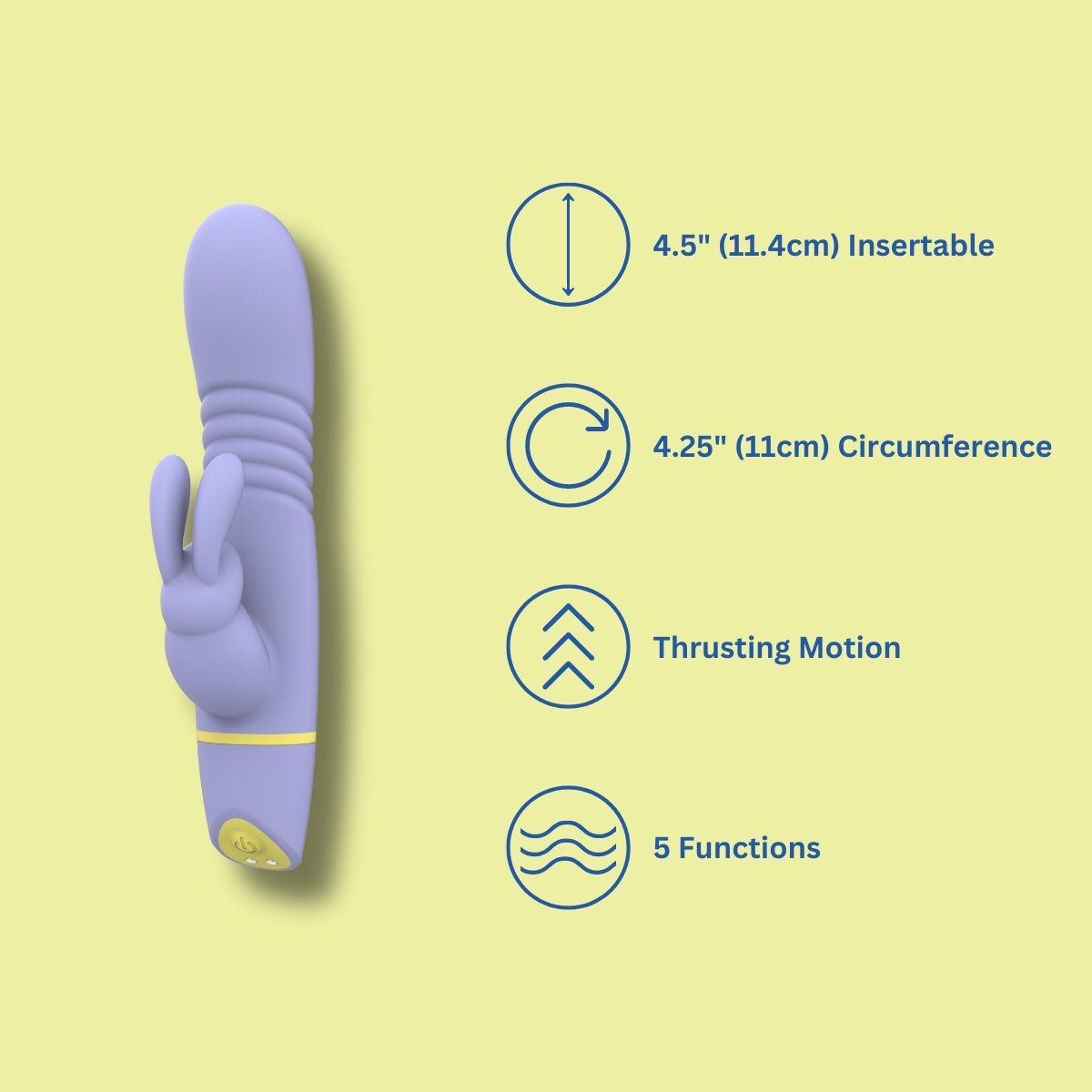Mina Tide Thrusting Rabbit Vibrator – product image 4