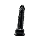 Loving Joy 7 Inch Dildo with Balls Black