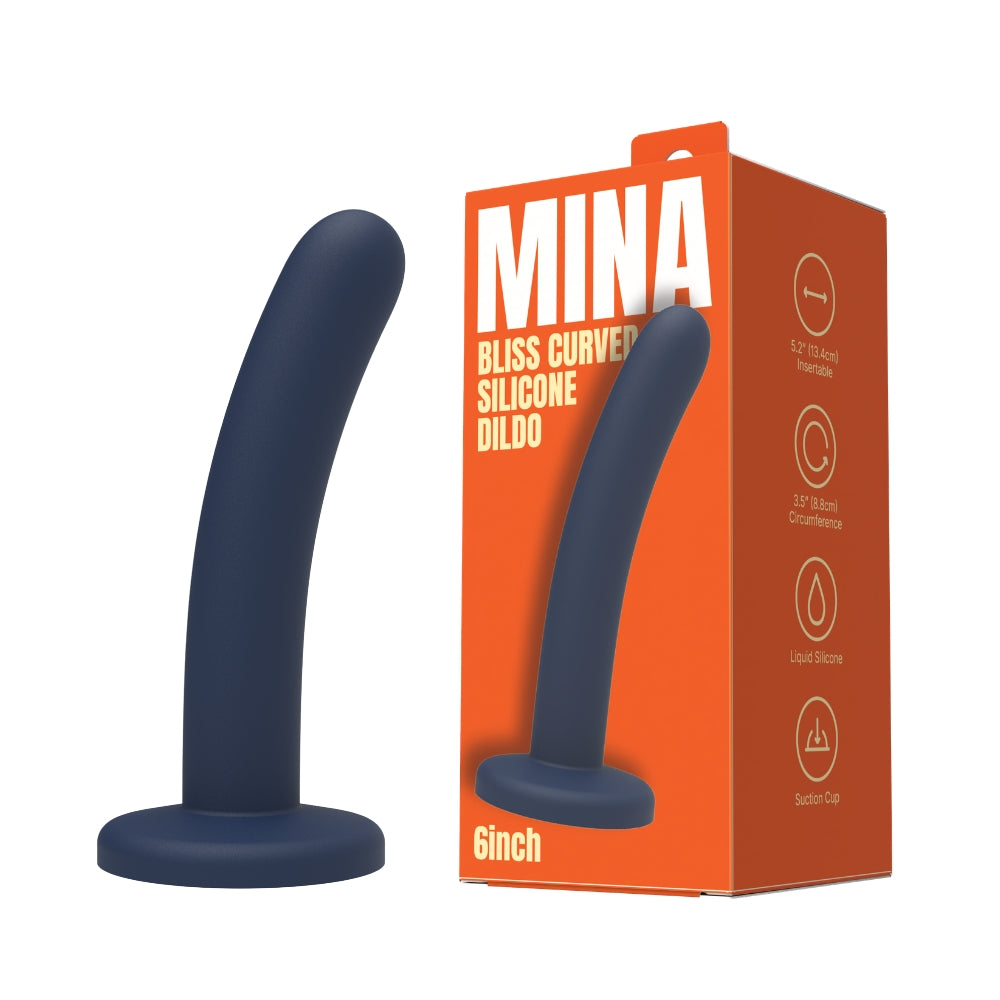 mina-bliss-curved-silicone-dildo-6-inch