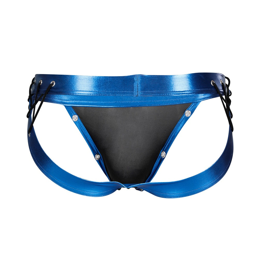 C4M Desire Jockstrap Blue Leatherette Secondary image