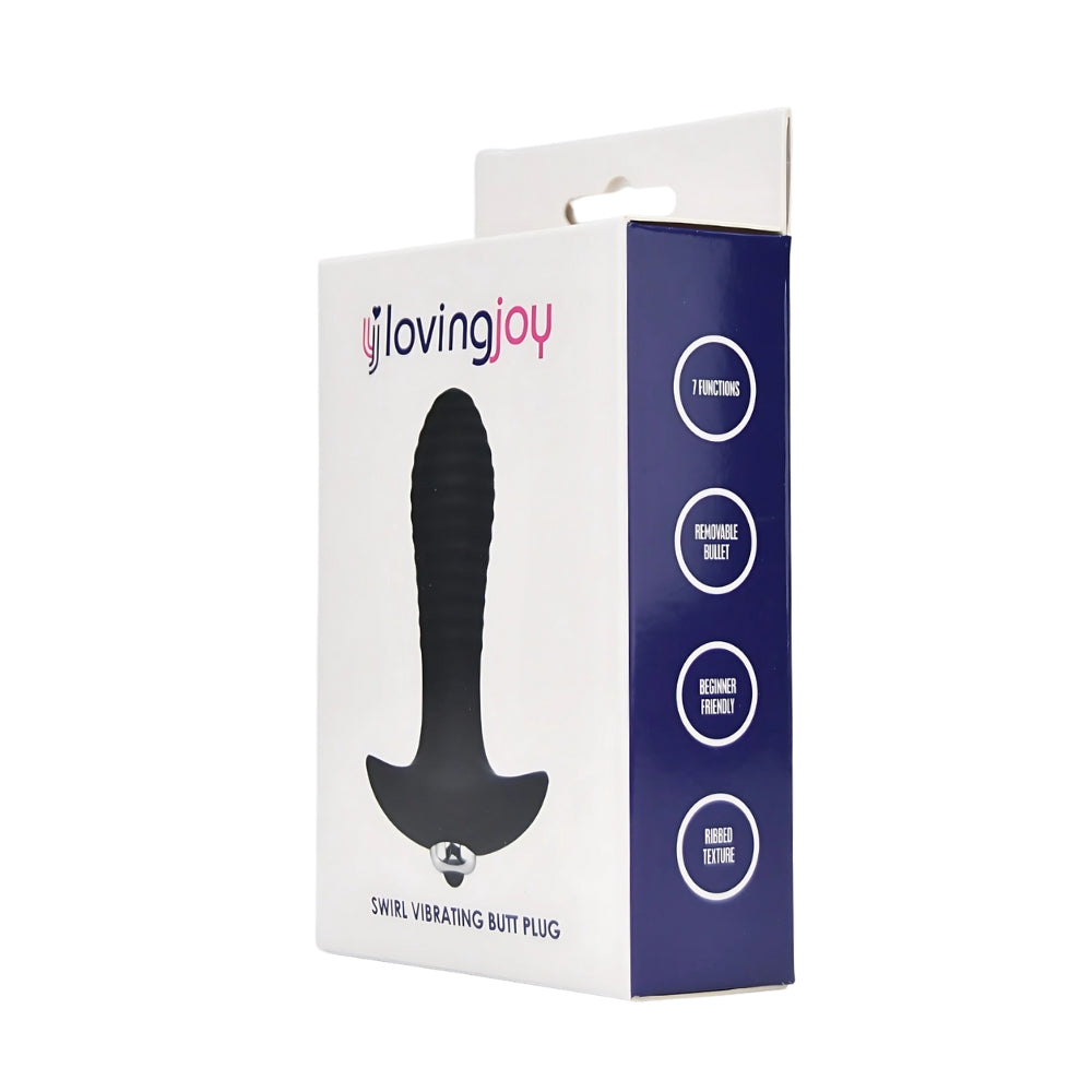Loving Joy Swirl 7 Function Vibrating Butt Plug