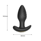 Toosh Remote Controlled Silicone Rotating & Vibrating Butt Plug