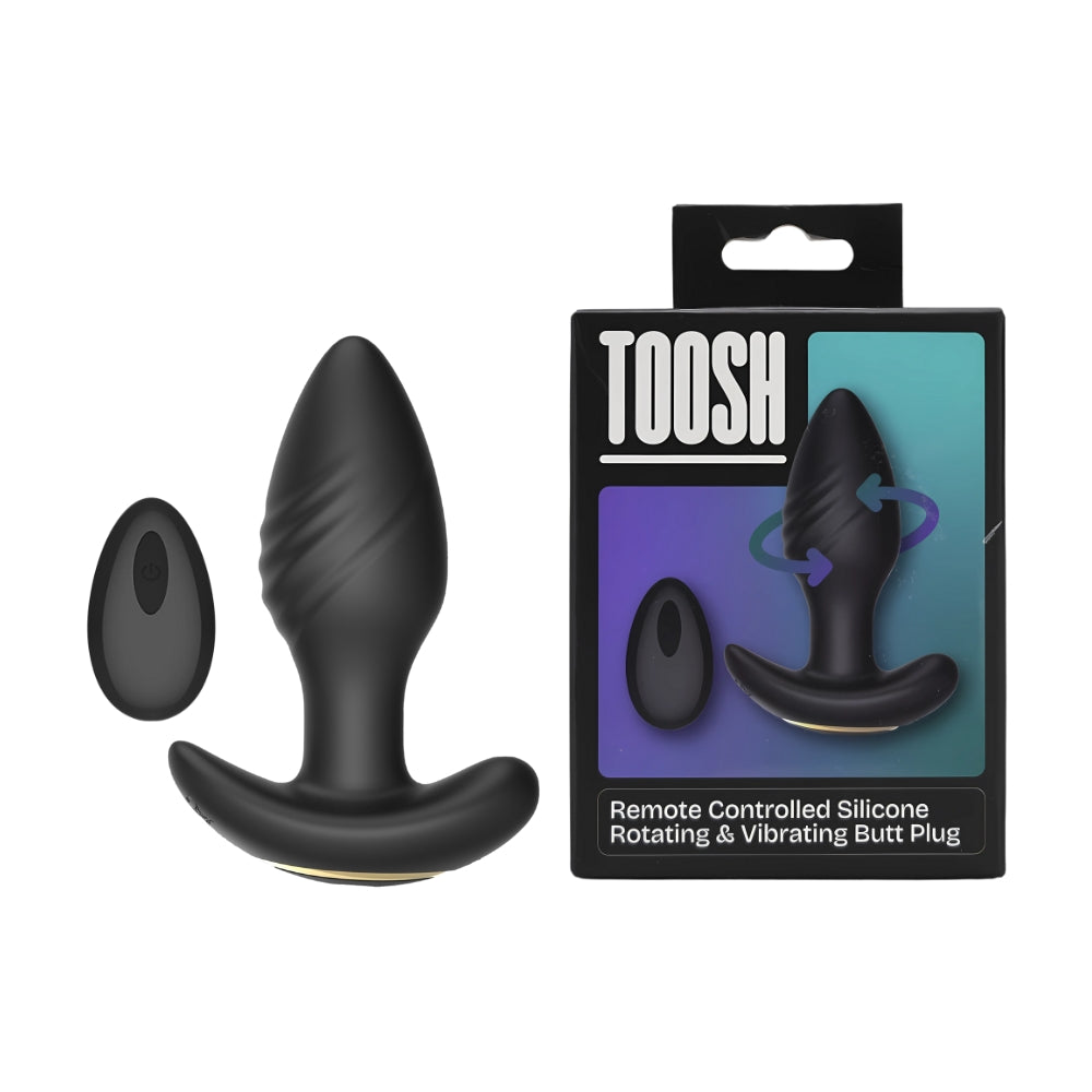 Toosh Remote Controlled Silicone Rotating & Vibrating Butt Plug Main image