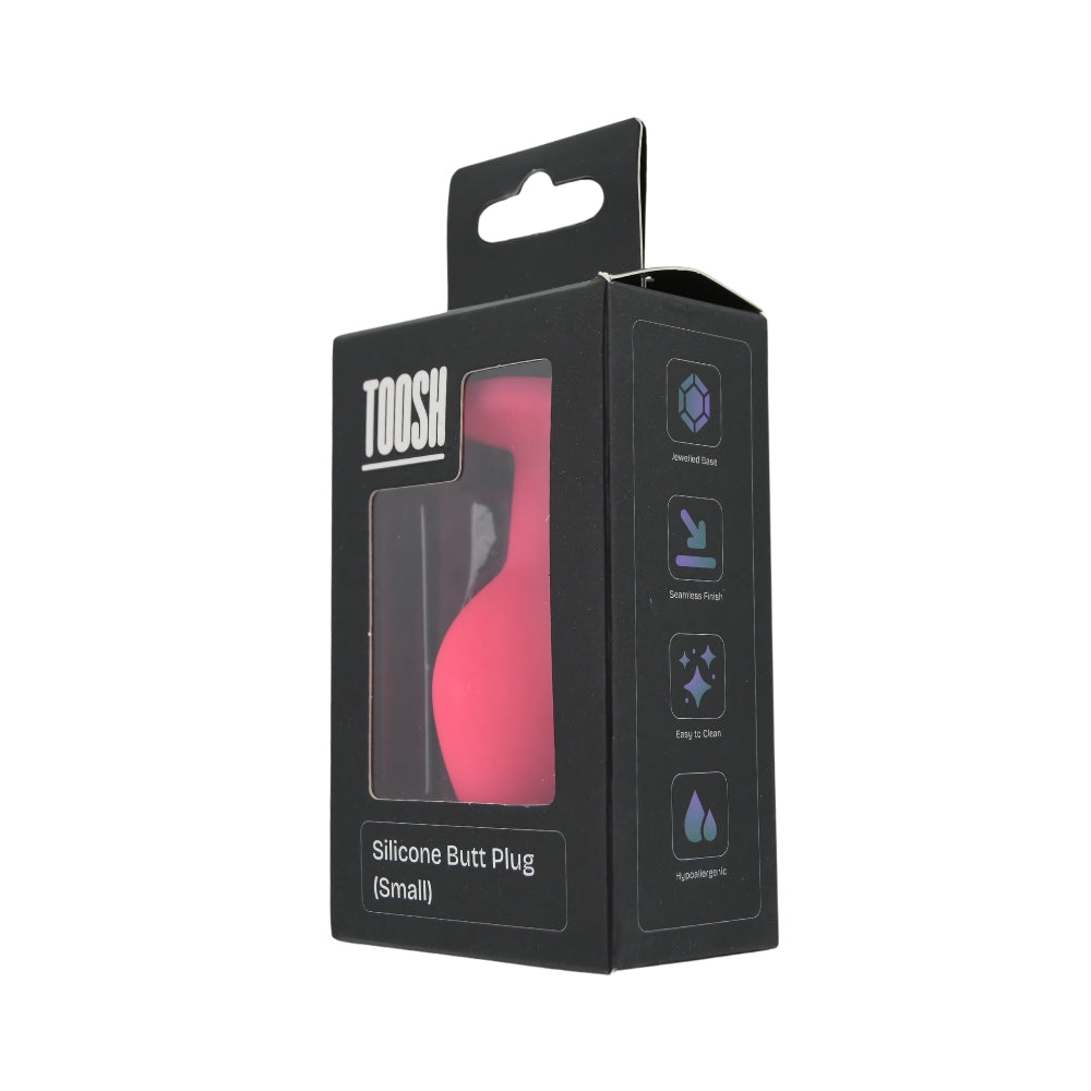 Toosh Pink Silicone Butt Plug Small