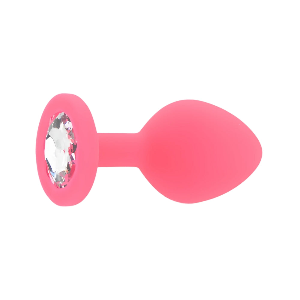Toosh Pink Silicone Butt Plug Medium