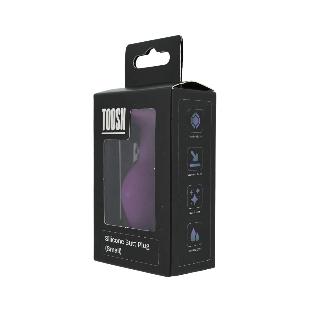 Toosh Purple Silicone Butt Plug Small