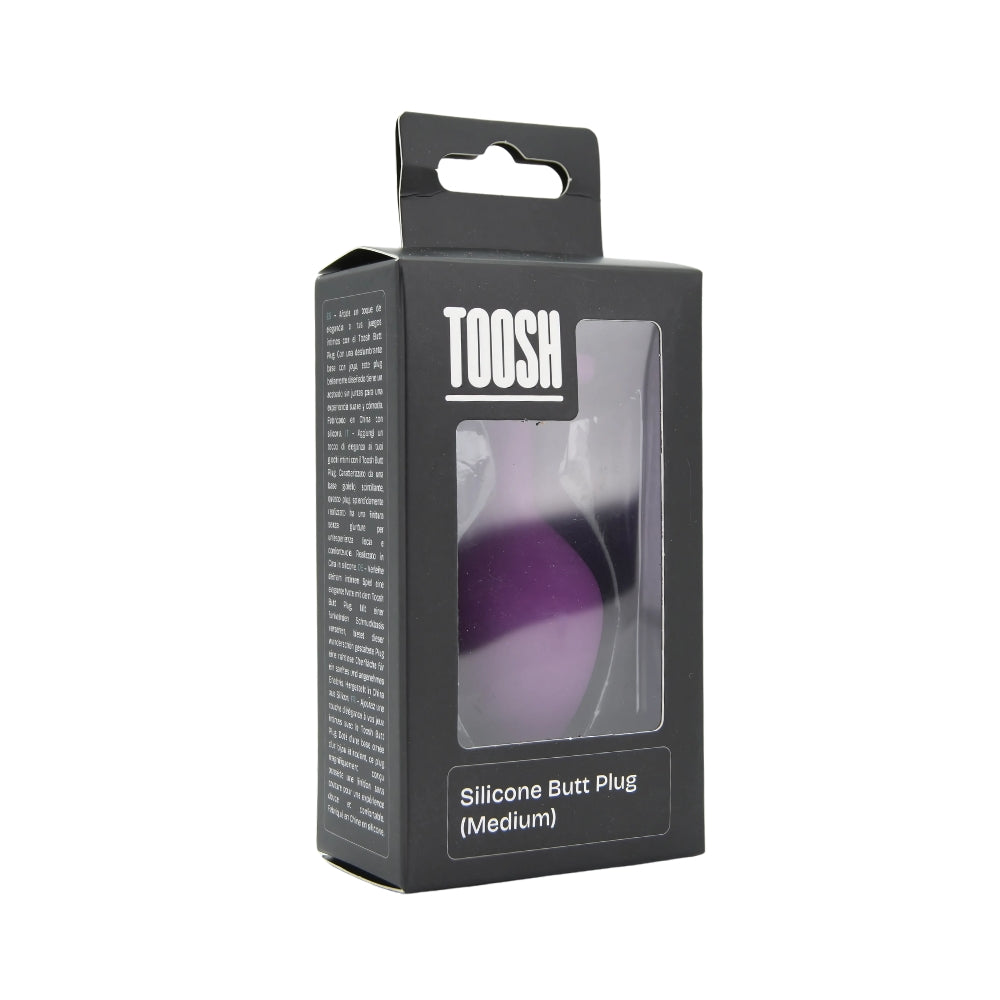 Toosh Purple Silicone Butt Plug Medium
