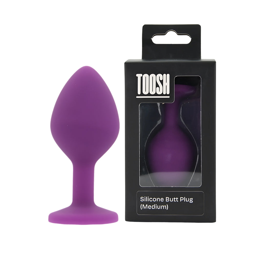 Toosh Purple Silicone Butt Plug Medium Main image