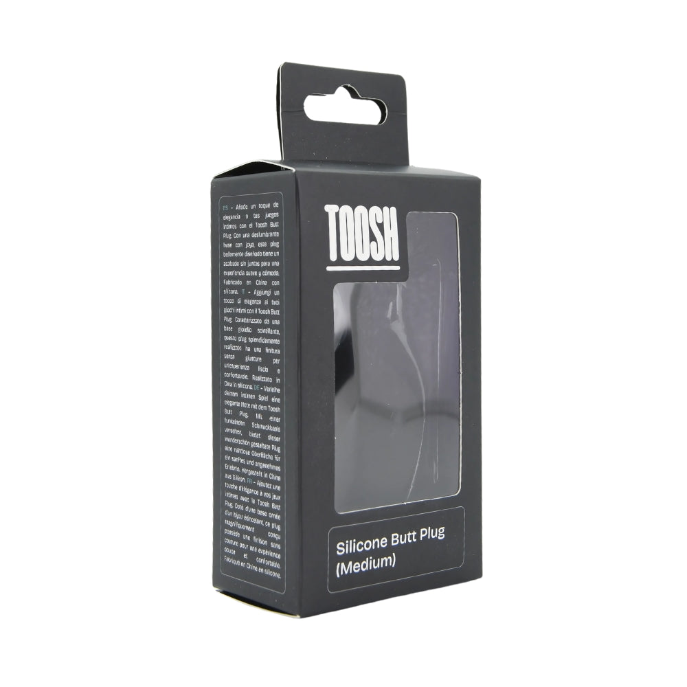 Toosh Black Silicone Butt Plug Medium