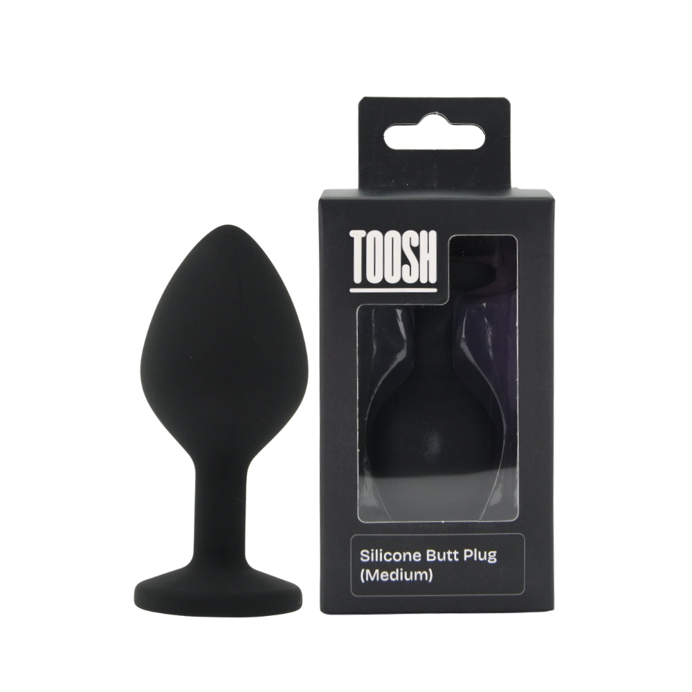 Toosh Black Silicone Butt Plug Medium Main image