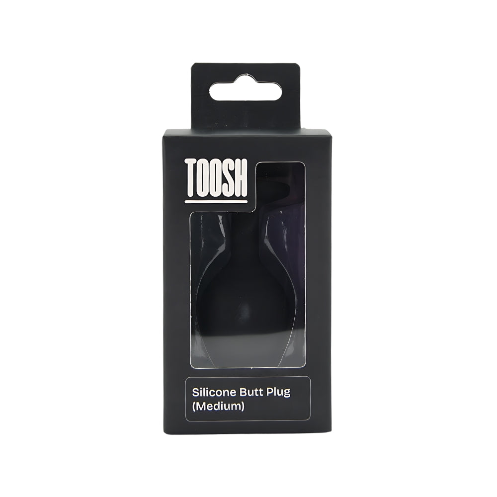Toosh Black Silicone Butt Plug Medium