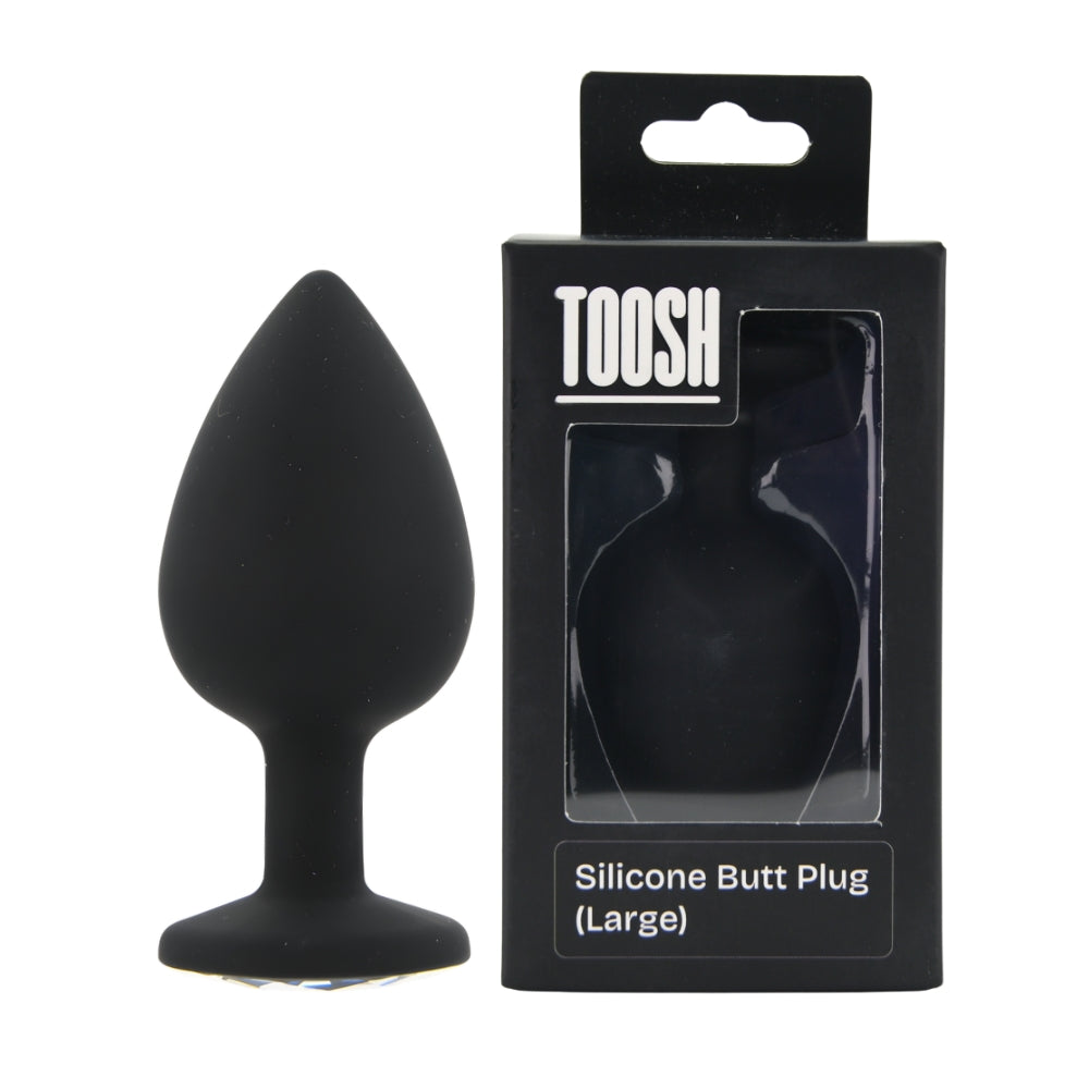 Toosh Black Silicone Butt Plug Large Main image
