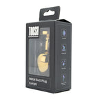 Toosh Gold Metal Butt Plug Large Red Stone