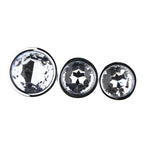 Toosh Metal Butt Plug Silver Set of 3 Clear Stone