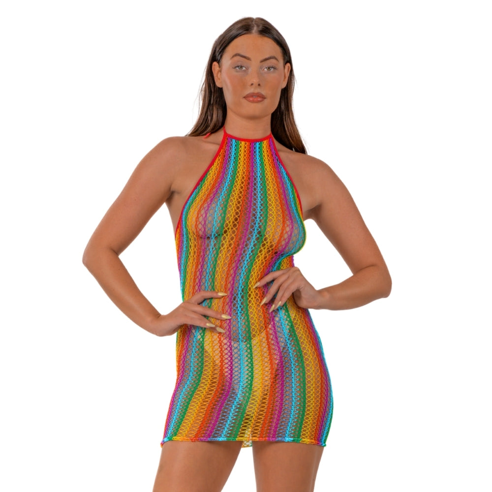 lace-by-lj-rainbow-halter-neck-dress Main image