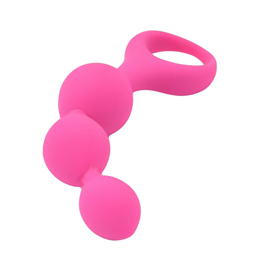 Loving Joy Triple Ripple Anal Beads-Pink Secondary image