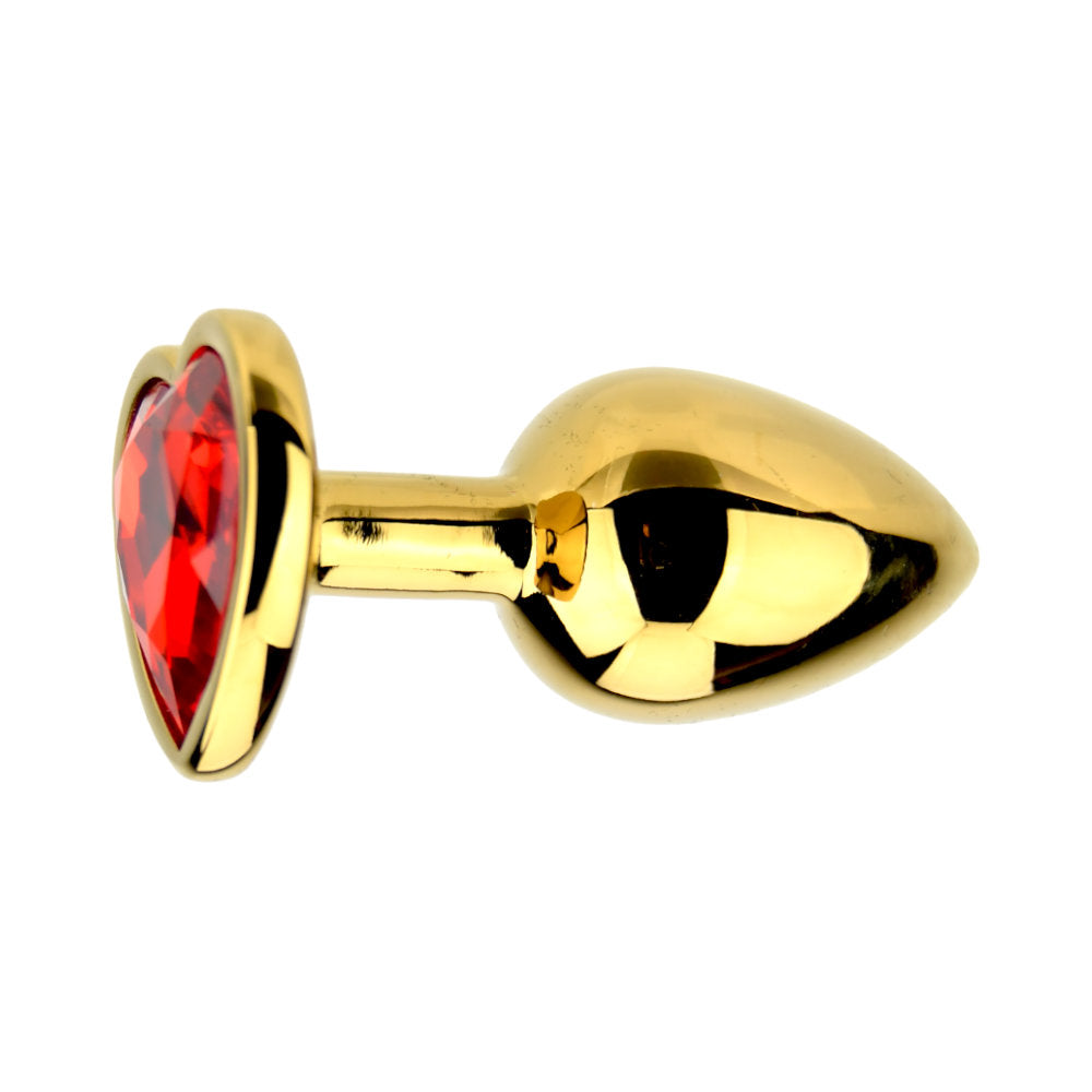Precious Metals Heart Shaped Butt Plug-Gold Main image